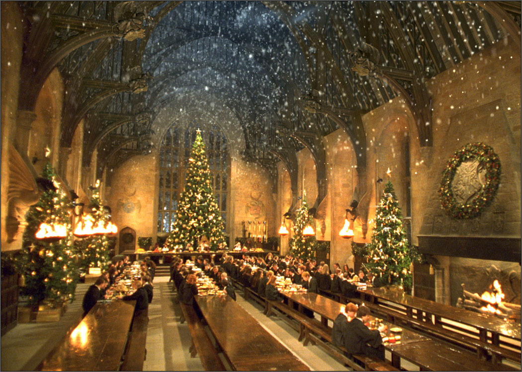 harry potter christmas trees hogwarts HD Wallpaper