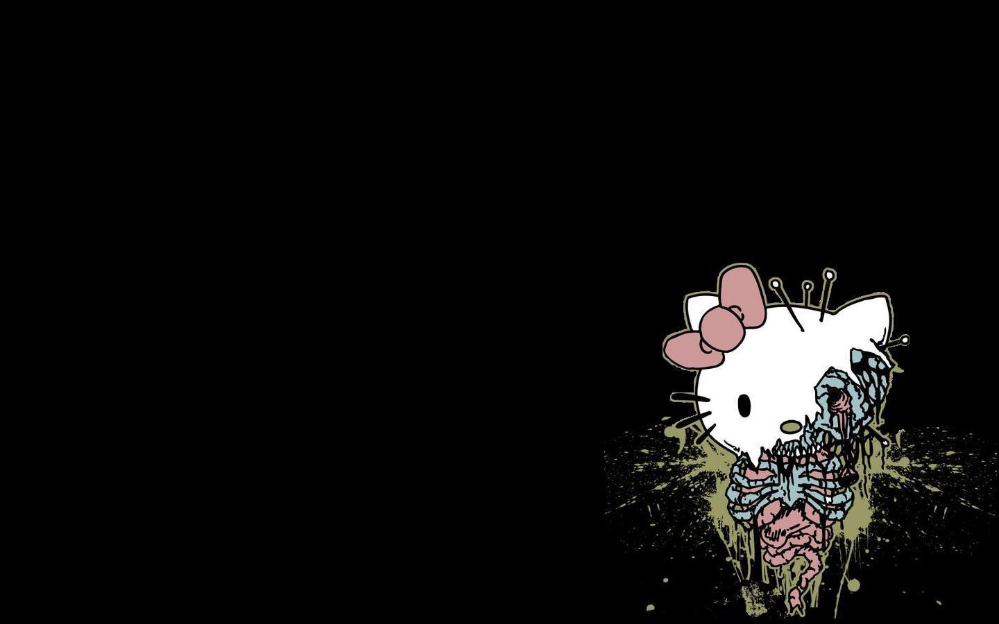 High Definition  Wallpapers on Hello Kitty Black Background Hd Wallpaper   General   399978