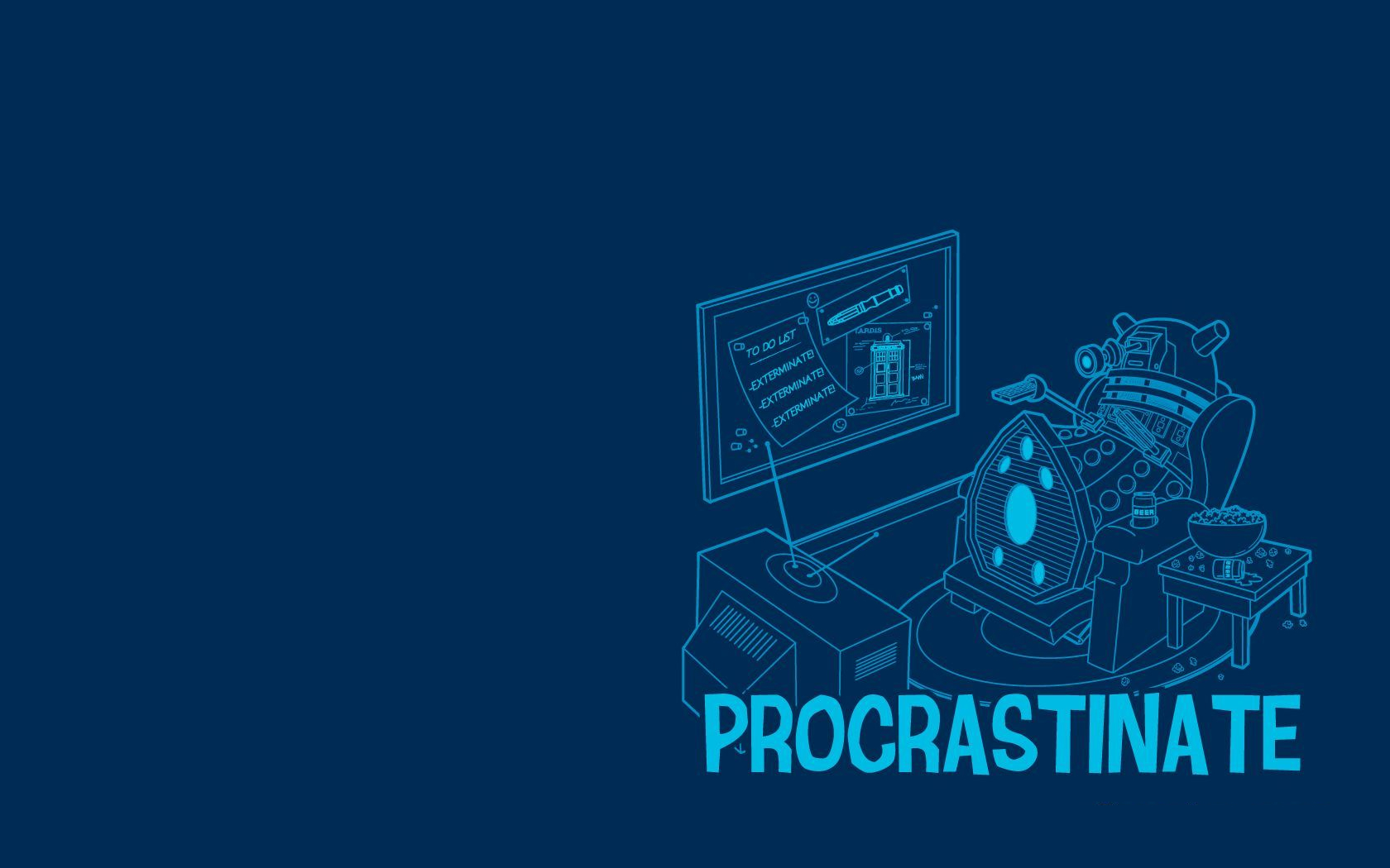 Doctor  Wallpaper on Humor Dalek Procrastination Doctor Who Hd Wallpaper Of Funny   Humour
