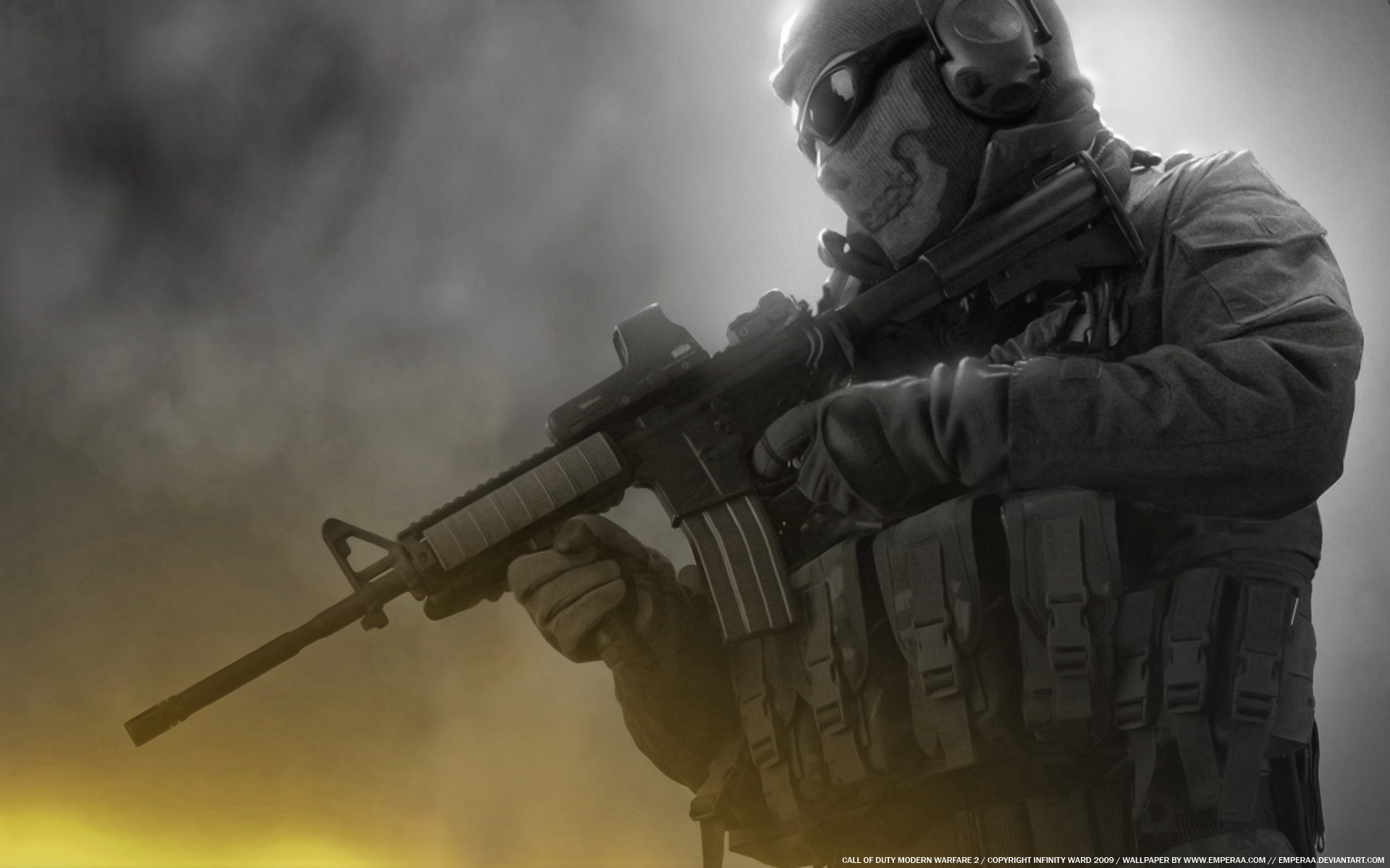 Modern Wallpaper on Games Call Of Duty Modern Warfare Ghosts Ghost Hd Wallpaper Of Games