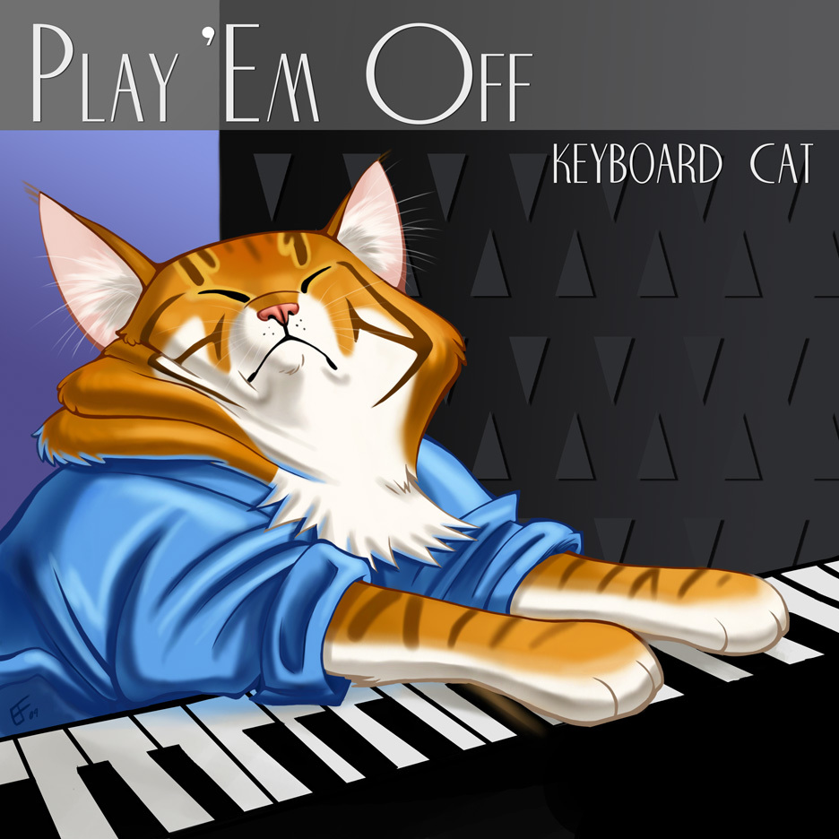 Cat With Keyboard