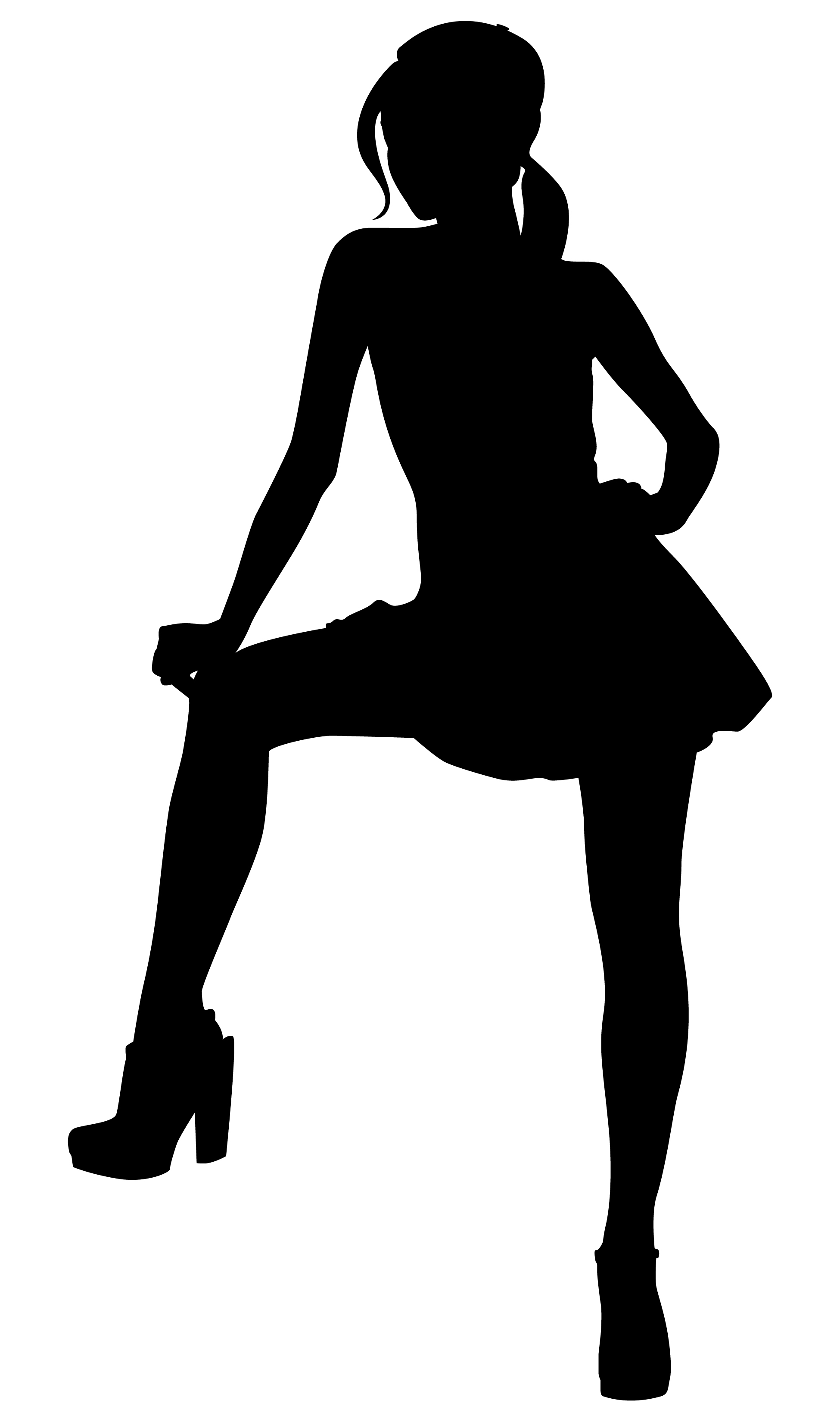 Cool Girl Silhouette