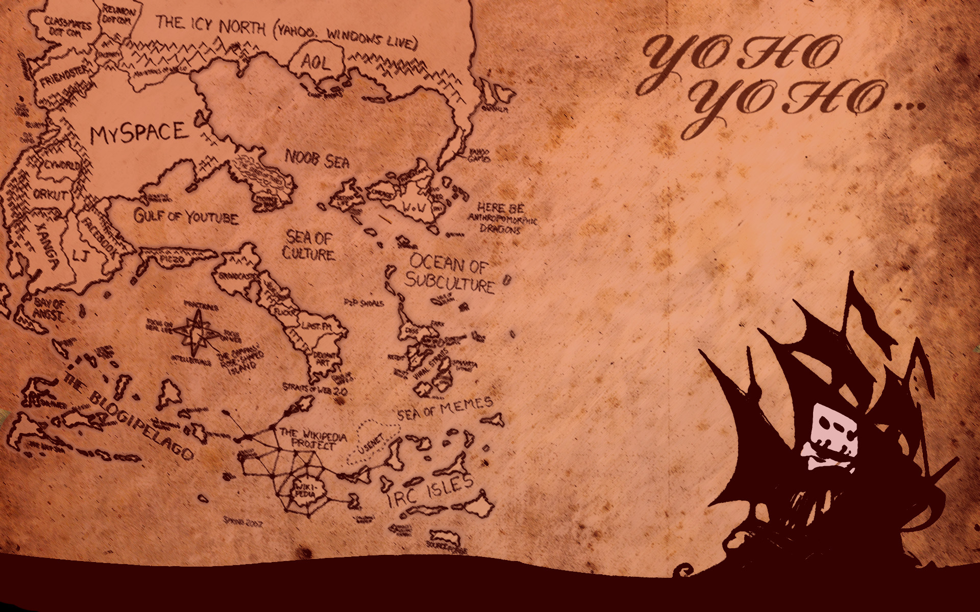 Pirate World Map