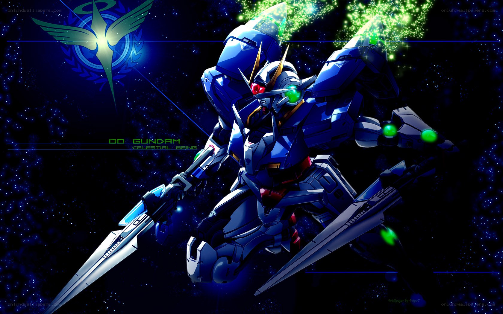 00 Gundam in space