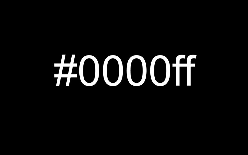 #0000ff color code