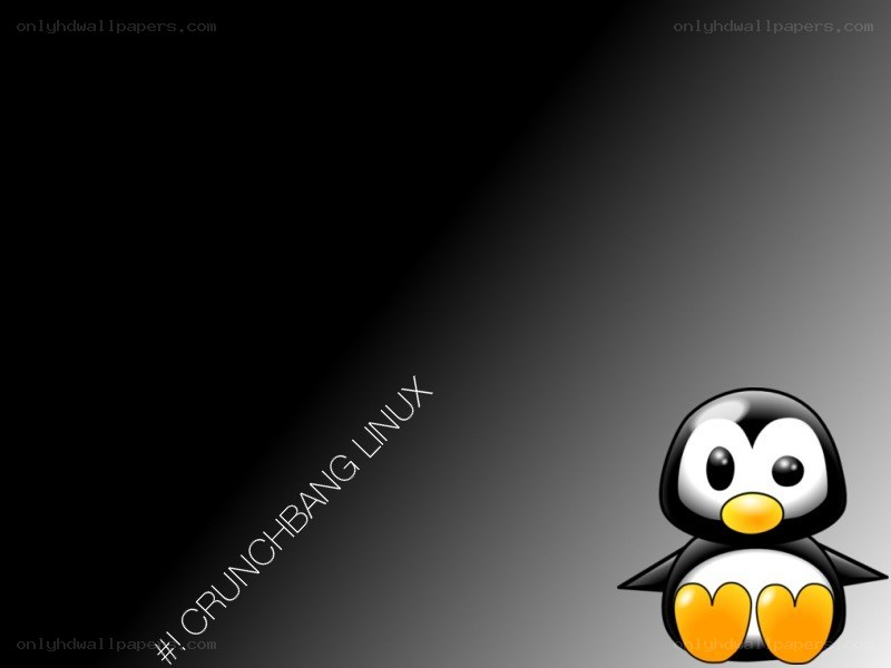 #1 crunchbang linux penguin