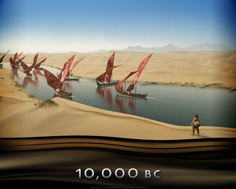 10,000 BC movie scene