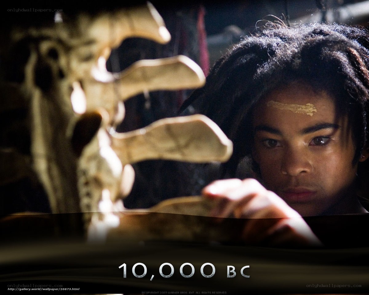 10,000 BC movie scene