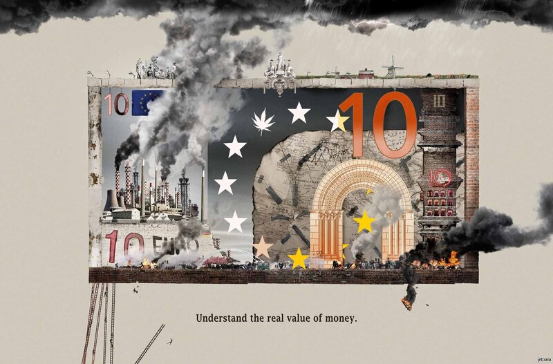 10 Euro Banknote Collage