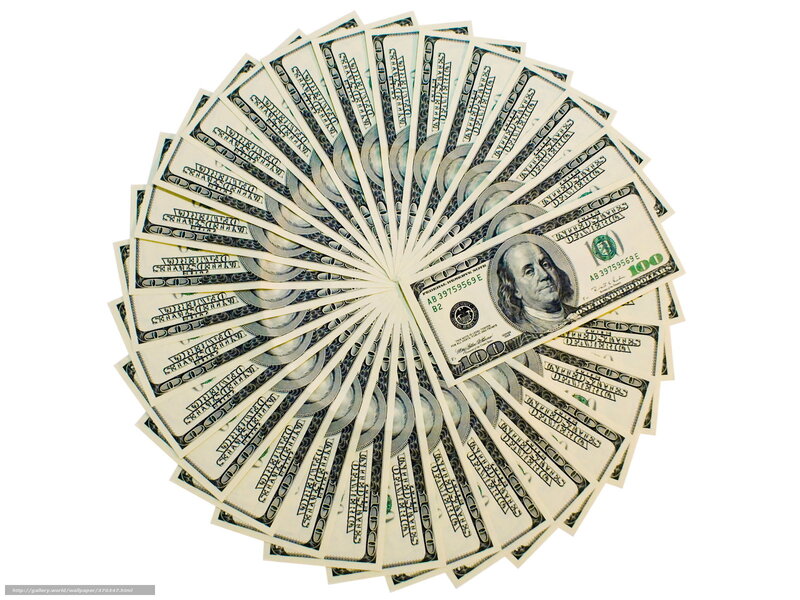 100 dollar bills in fan shape