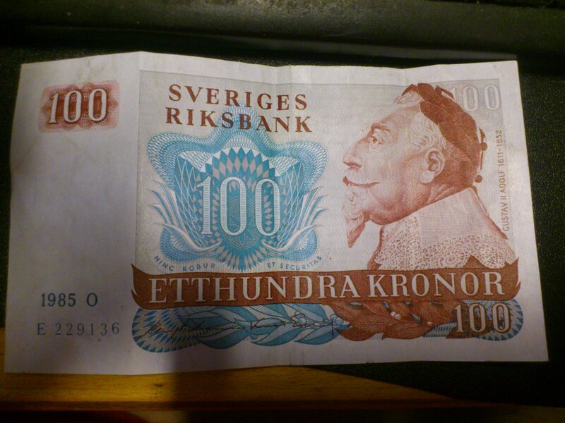 100 Swedish Kronor Banknote