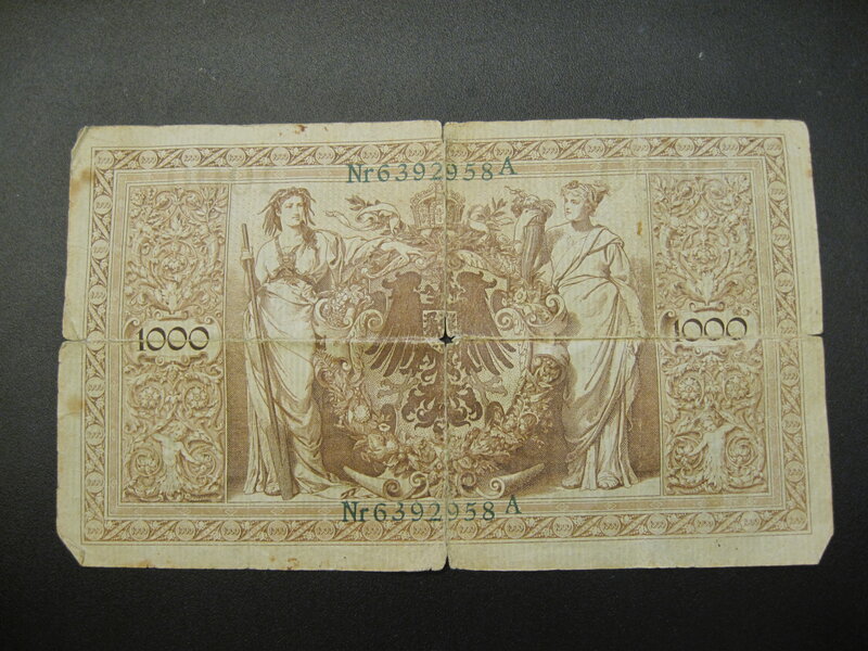 1000 Mark banknote