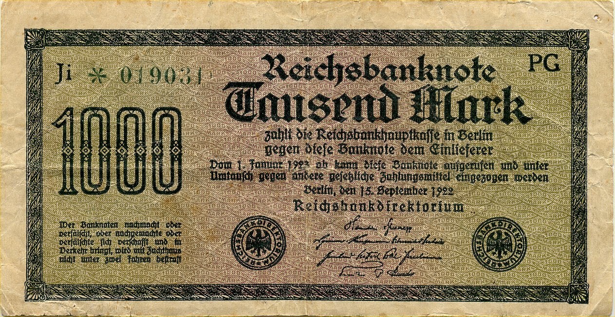 1000 Mark Reichsbanknote