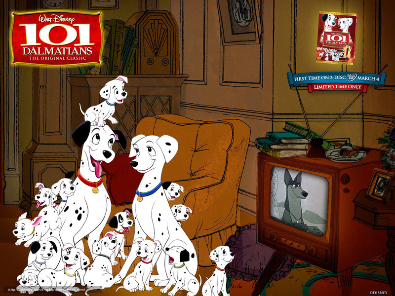 101 Dalmatians family scene
