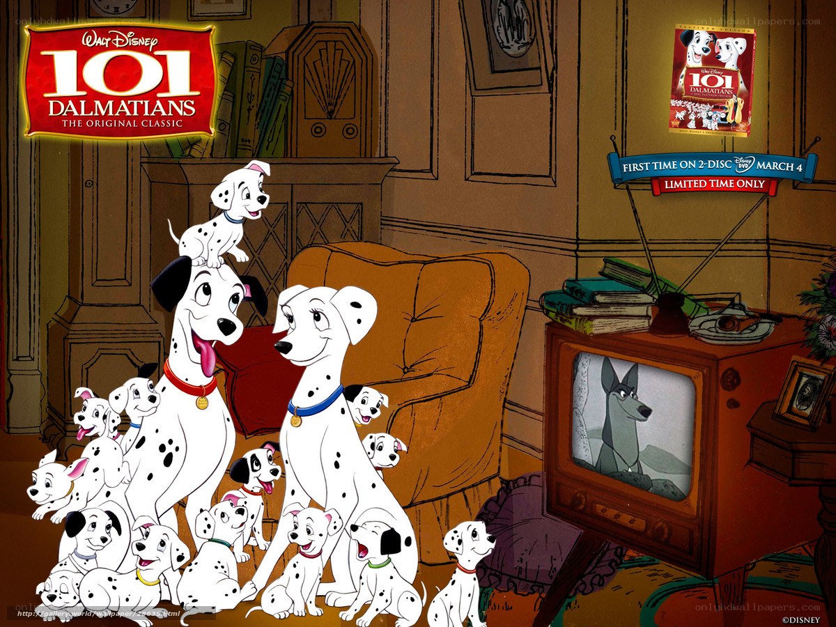 101 Dalmatians family scene