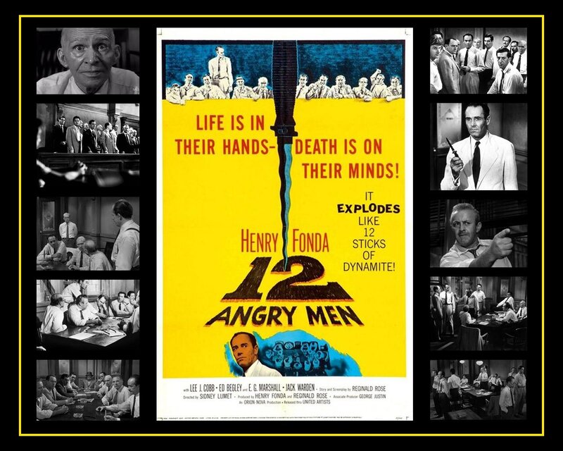 12 Angry Men Movie Poster — Yellow