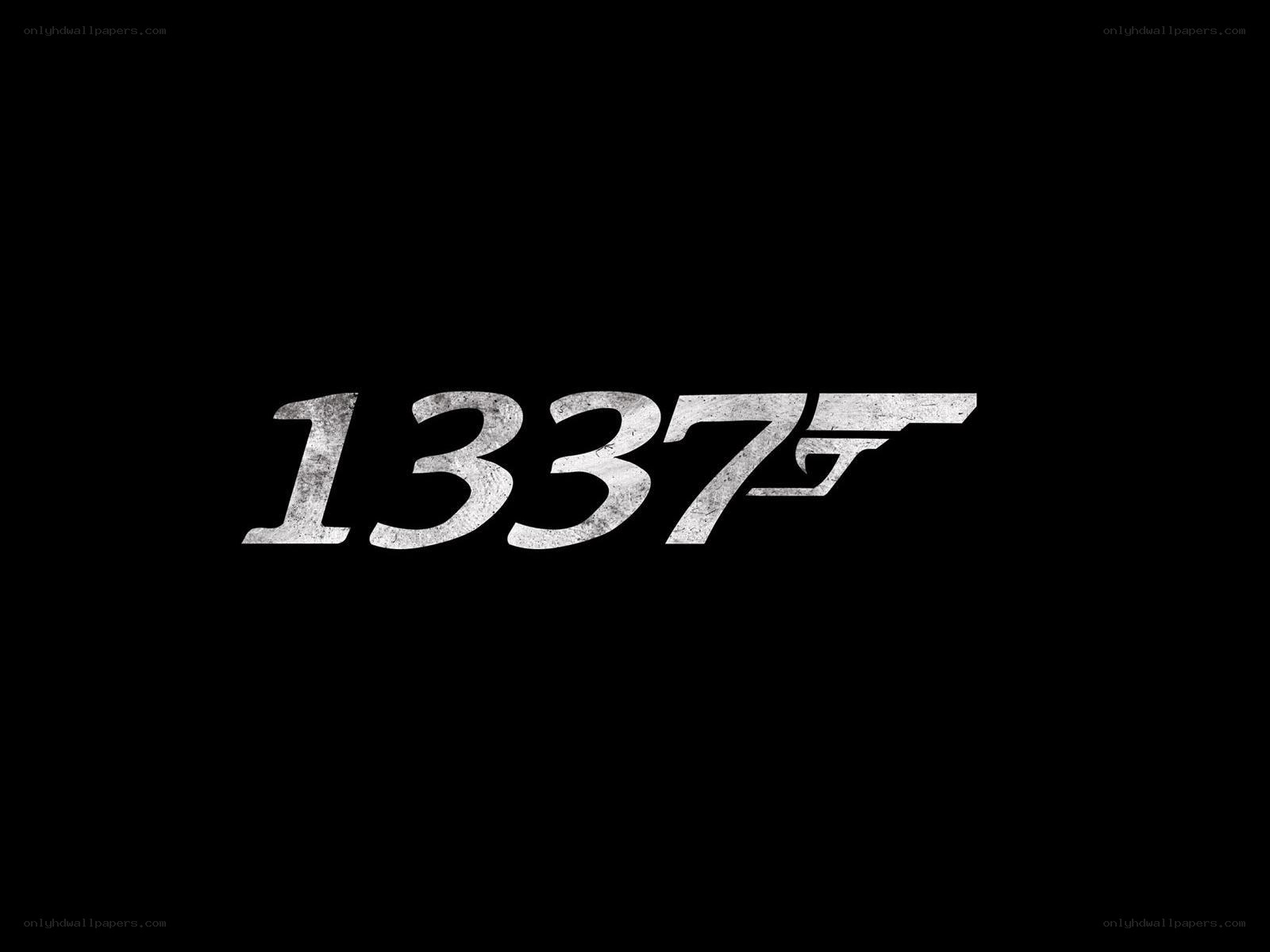 1337 logo design