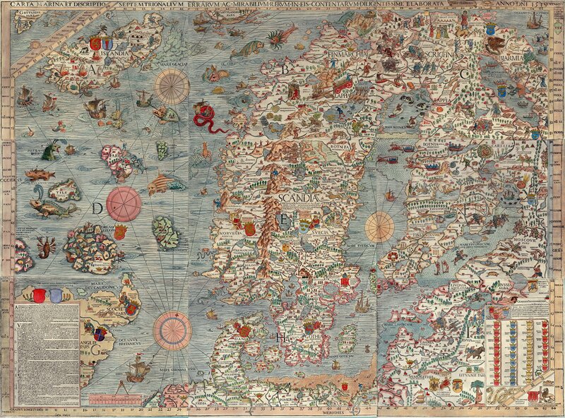 1539 Scandinavia map