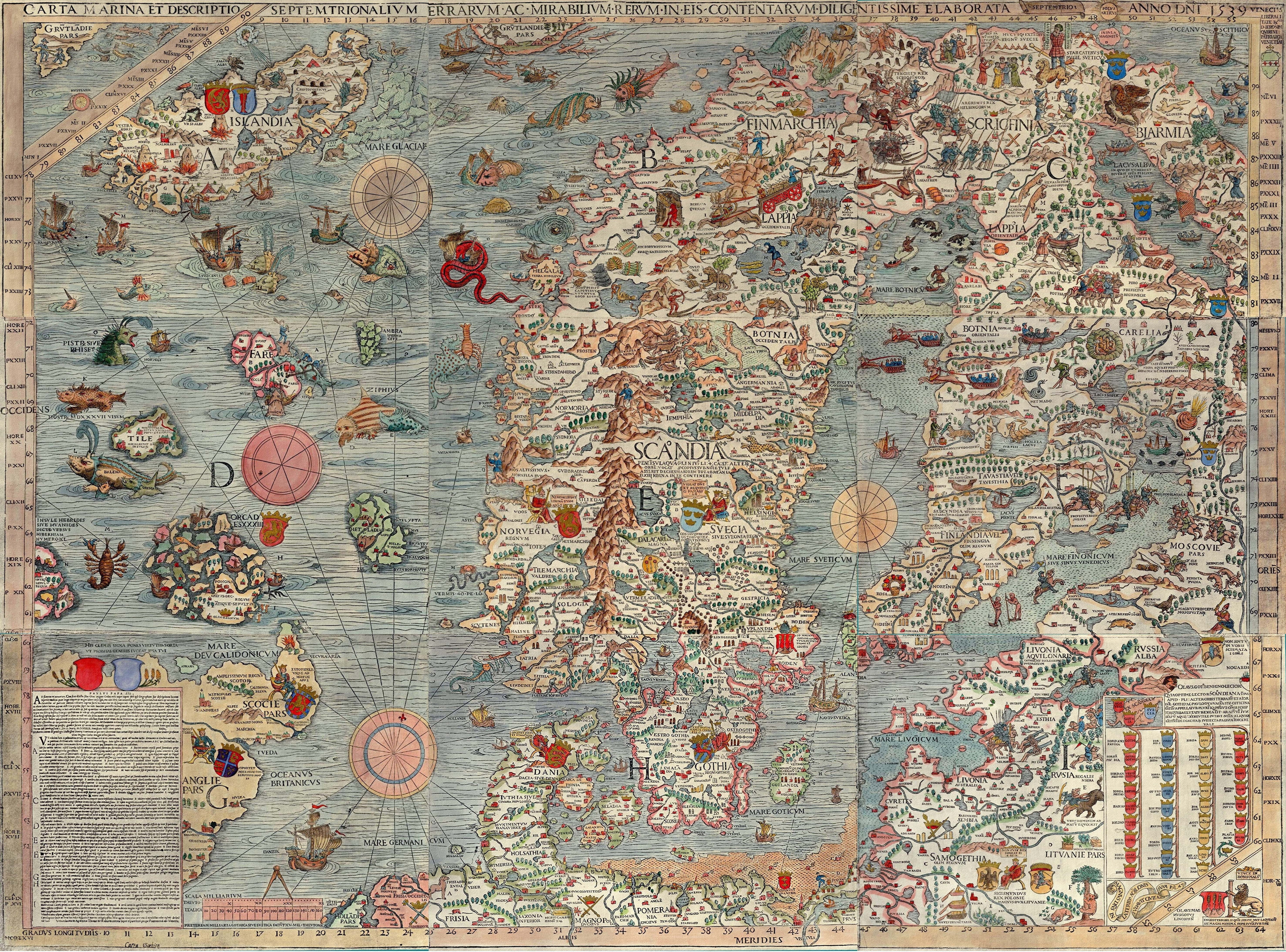 1539 Scandinavia map
