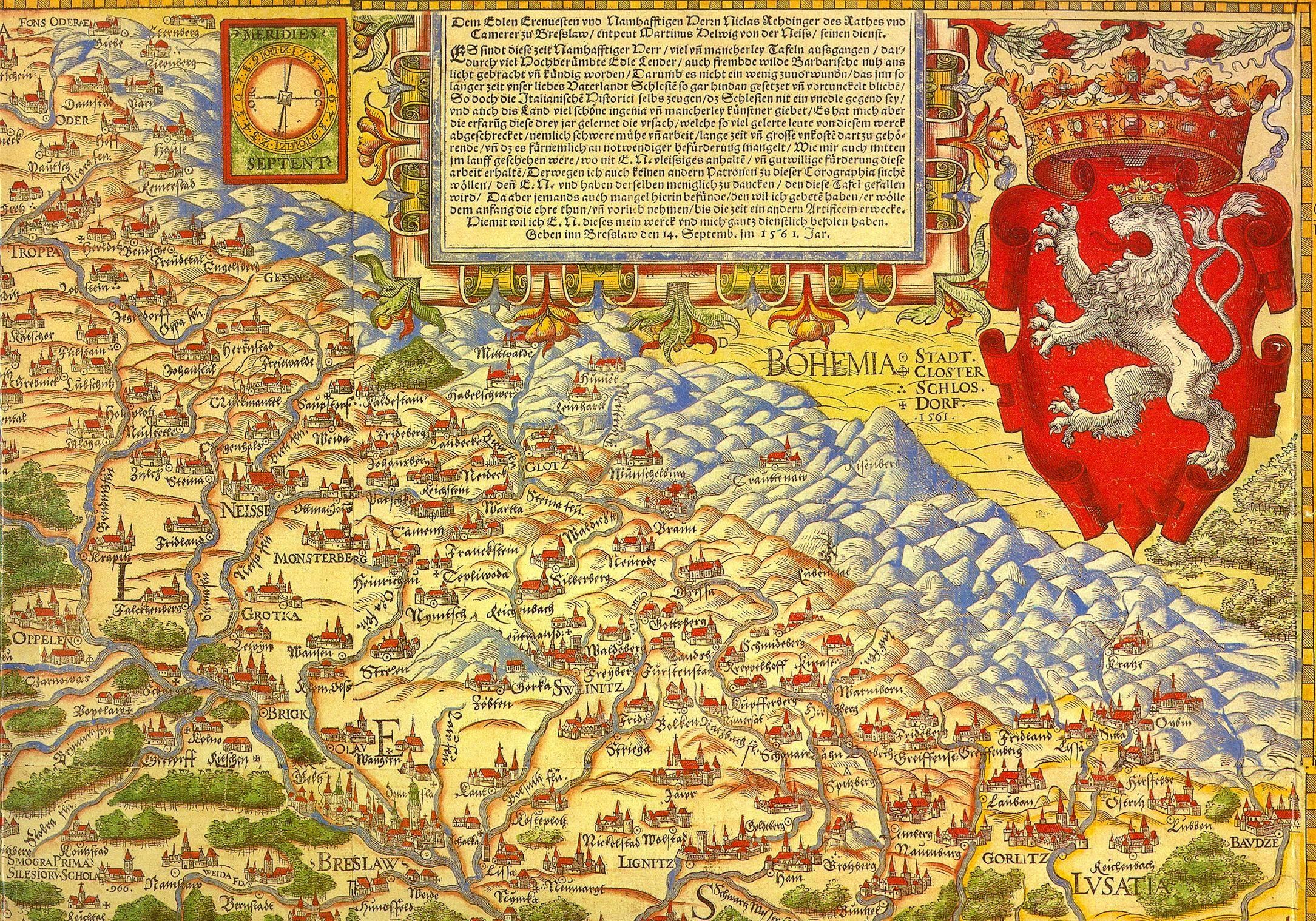 1561 Bohemia map