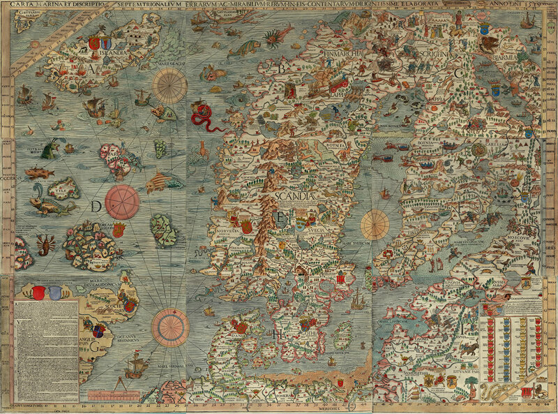 1570 Scandinavia map