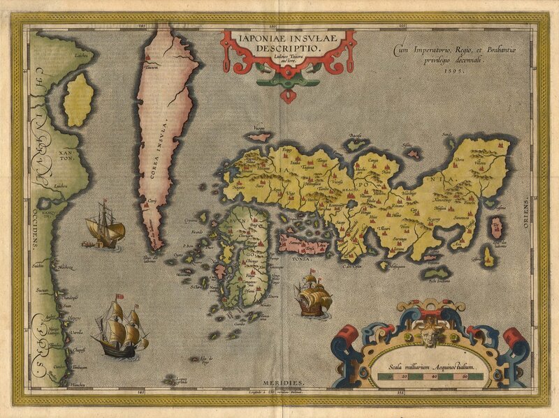 1593 map of Japan