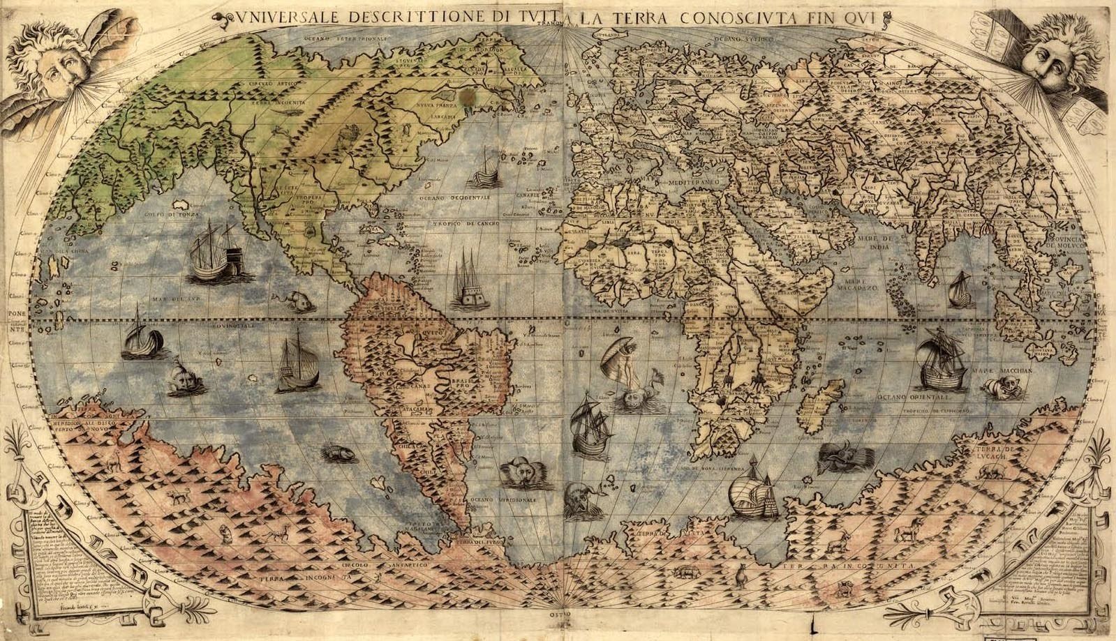 16th-century world map