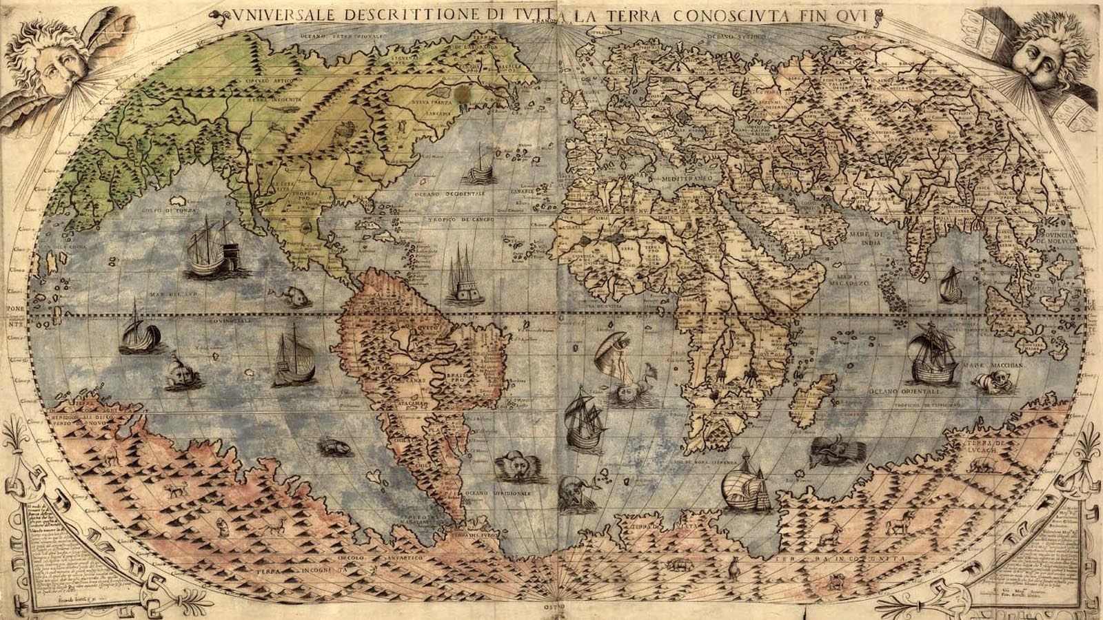 16th-century world map