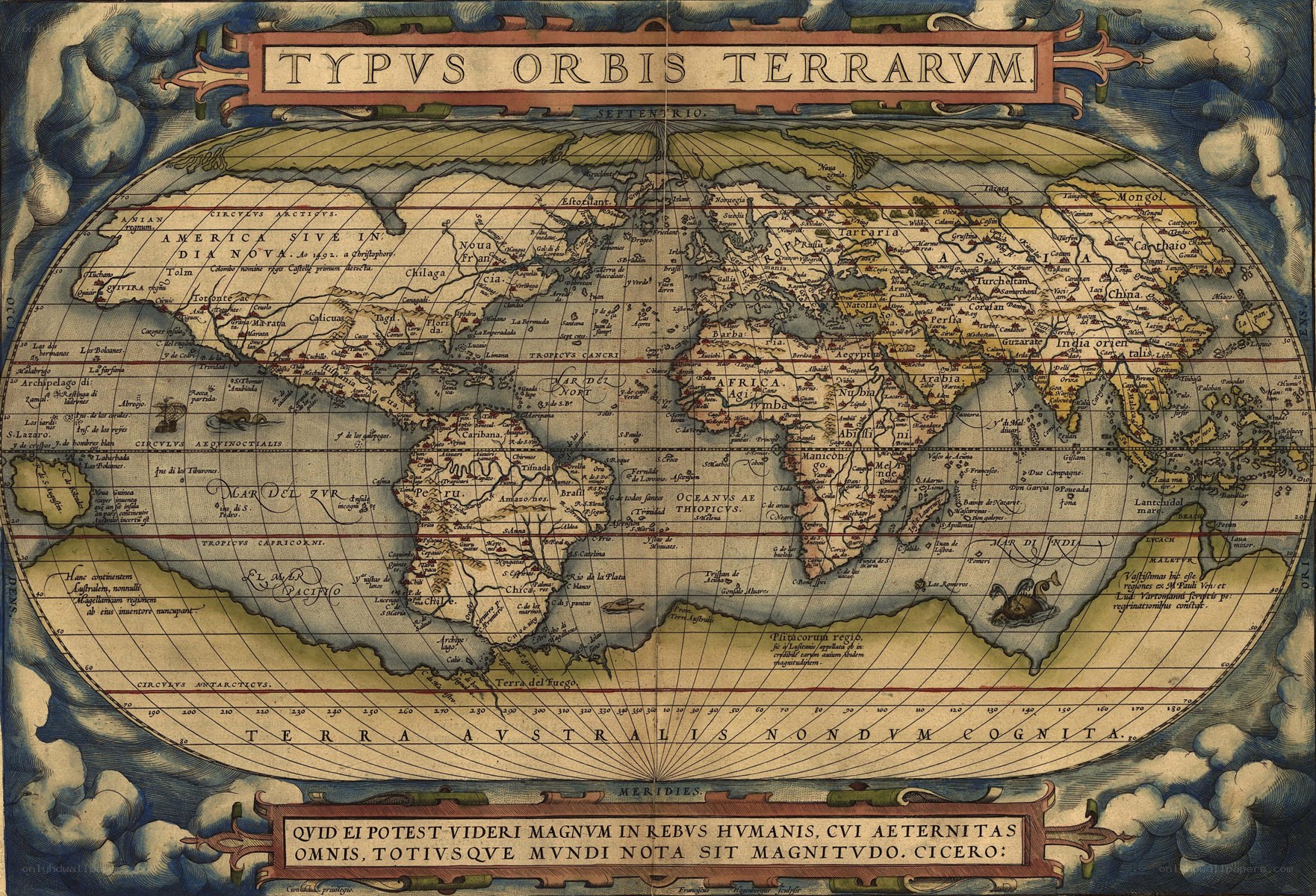 16th-century world map