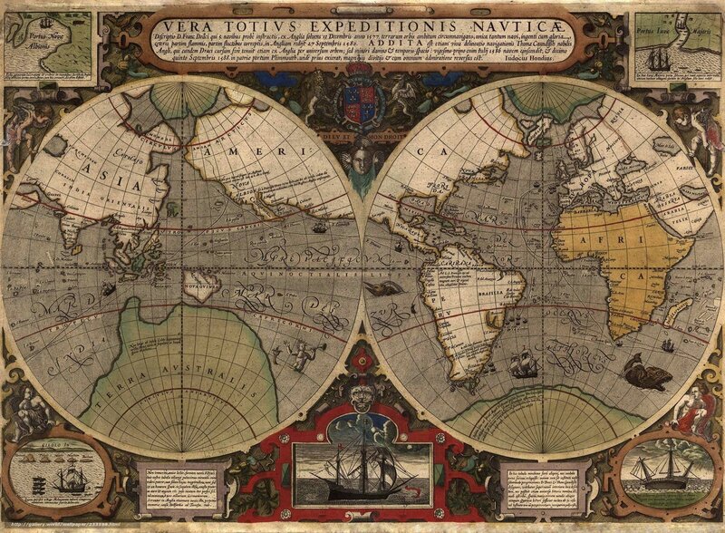 16th-century world map