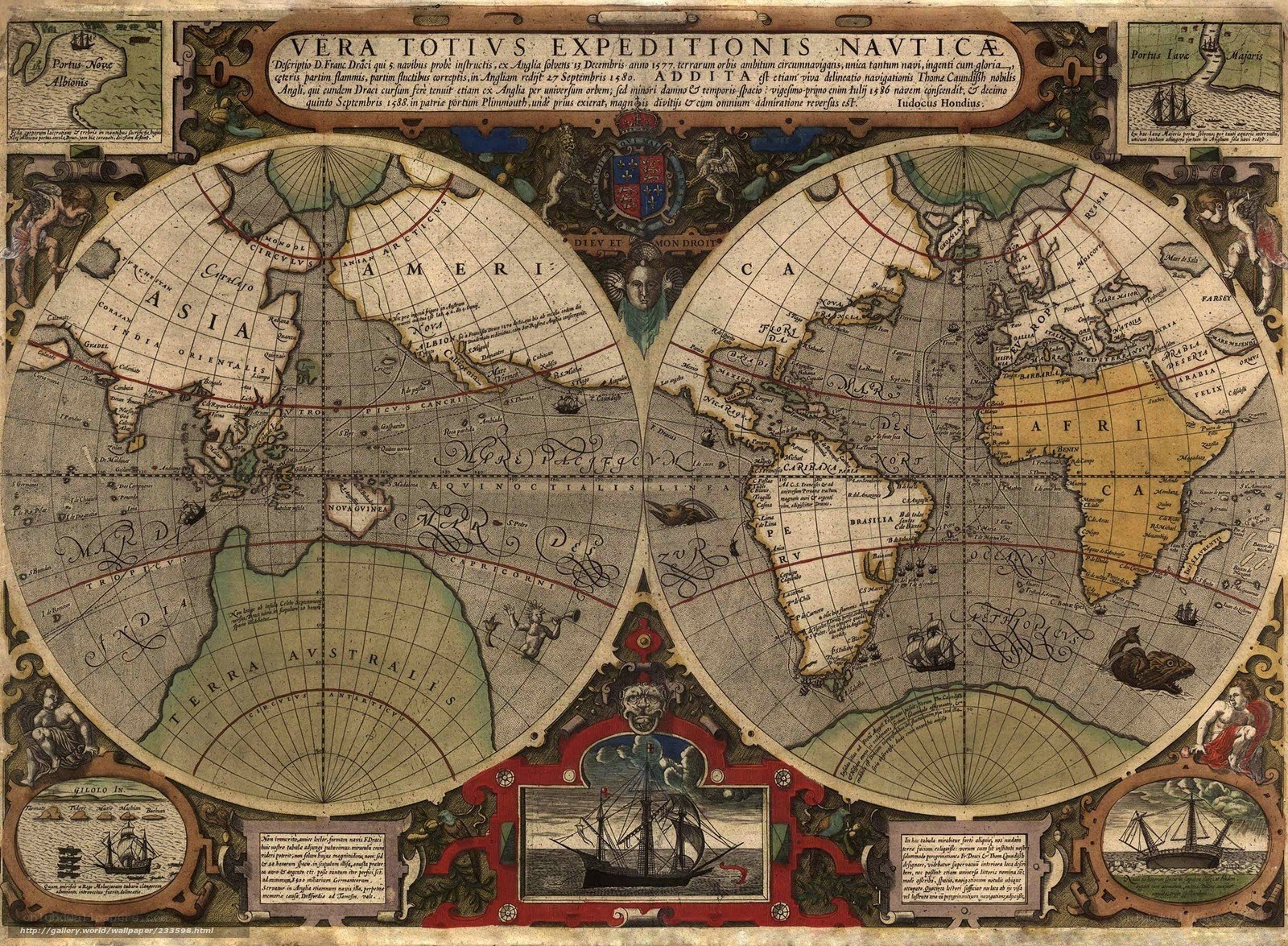 16th-century world map