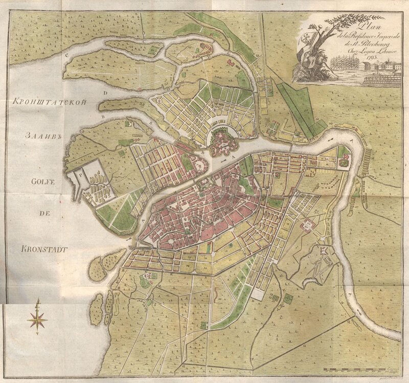 1703 St. Petersburg map