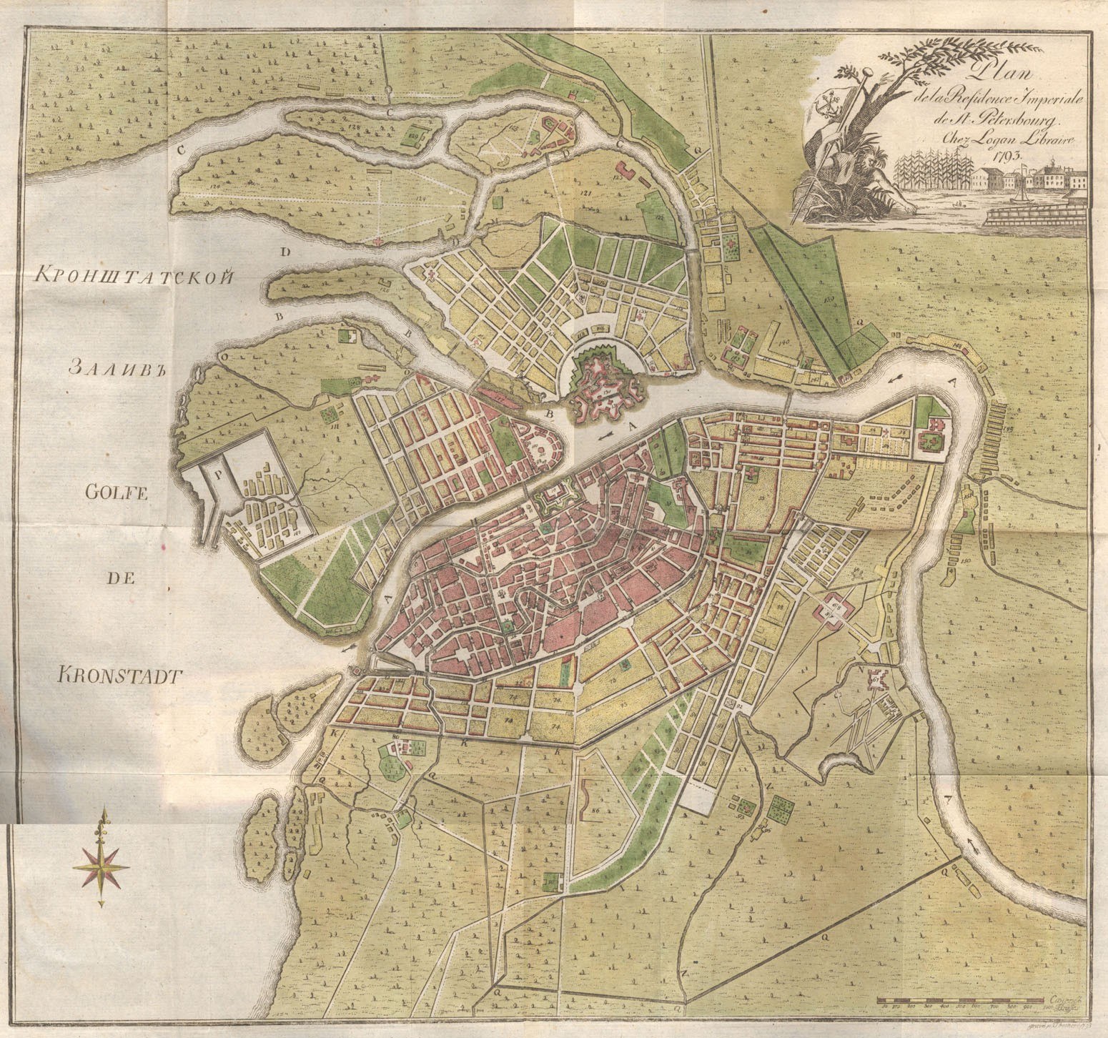 1703 St. Petersburg map