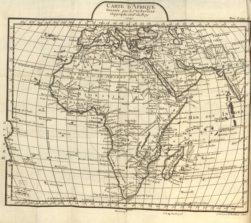 1727 Africa map