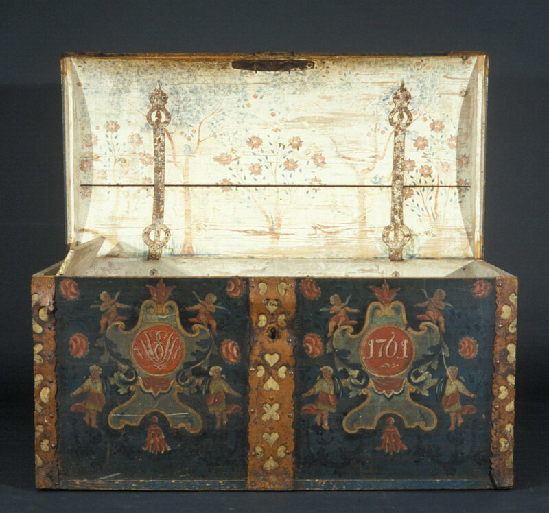 1761 painted chest