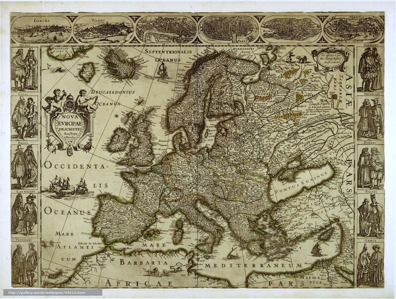 17th-century map of Europe
