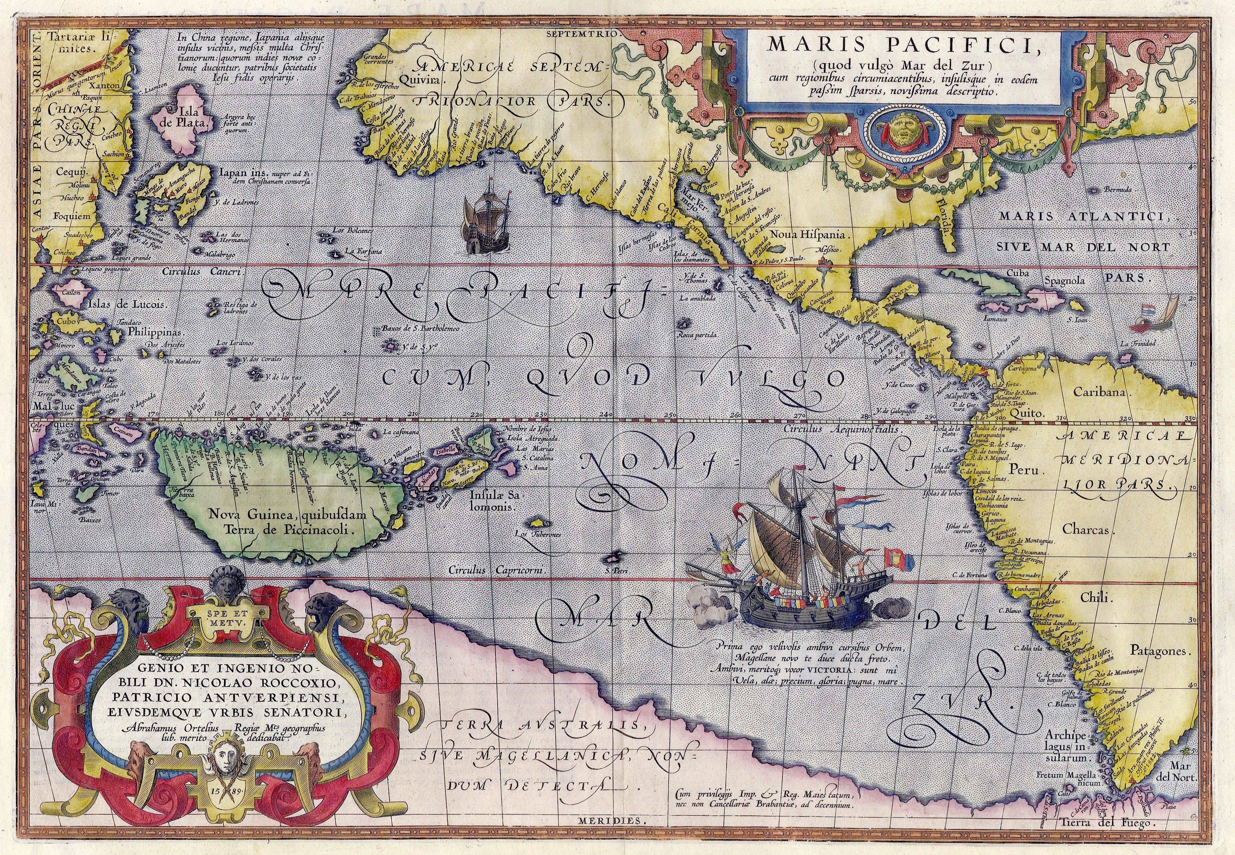 17th-century Pacific map