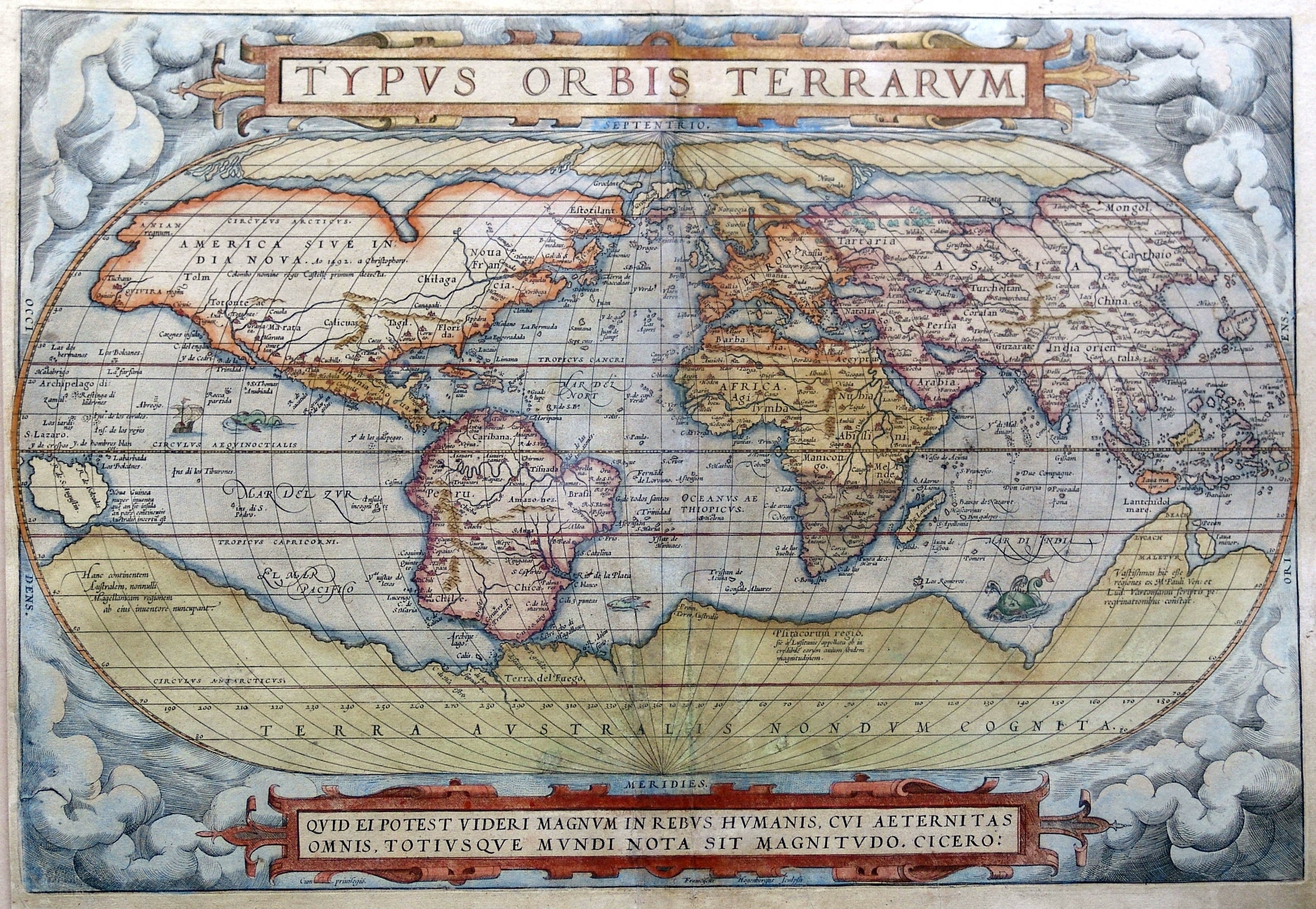 17th-century world map