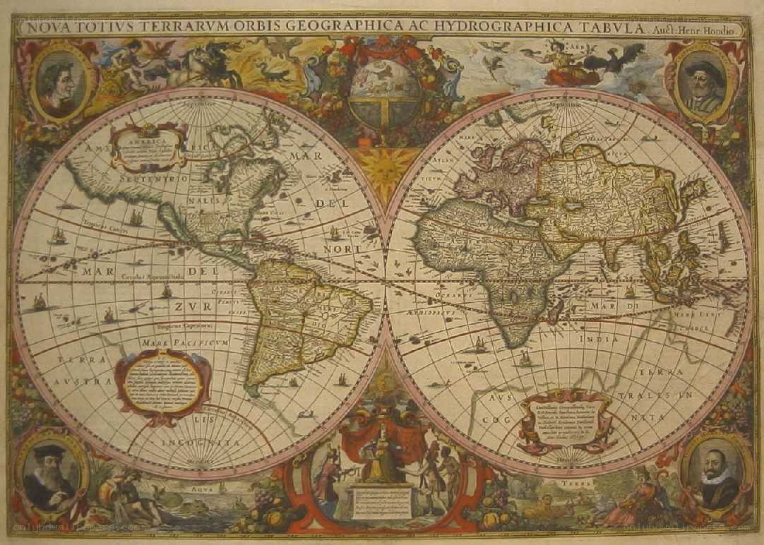 17th-century world map