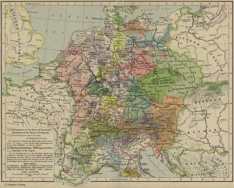 1848 European political map