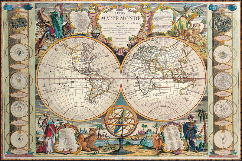 18th-century world map