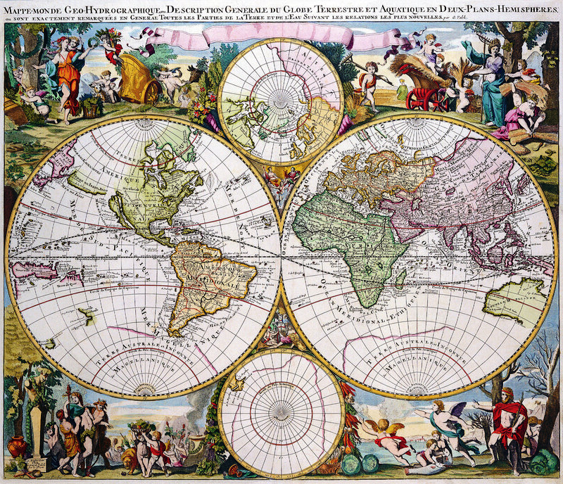 18th-century world map