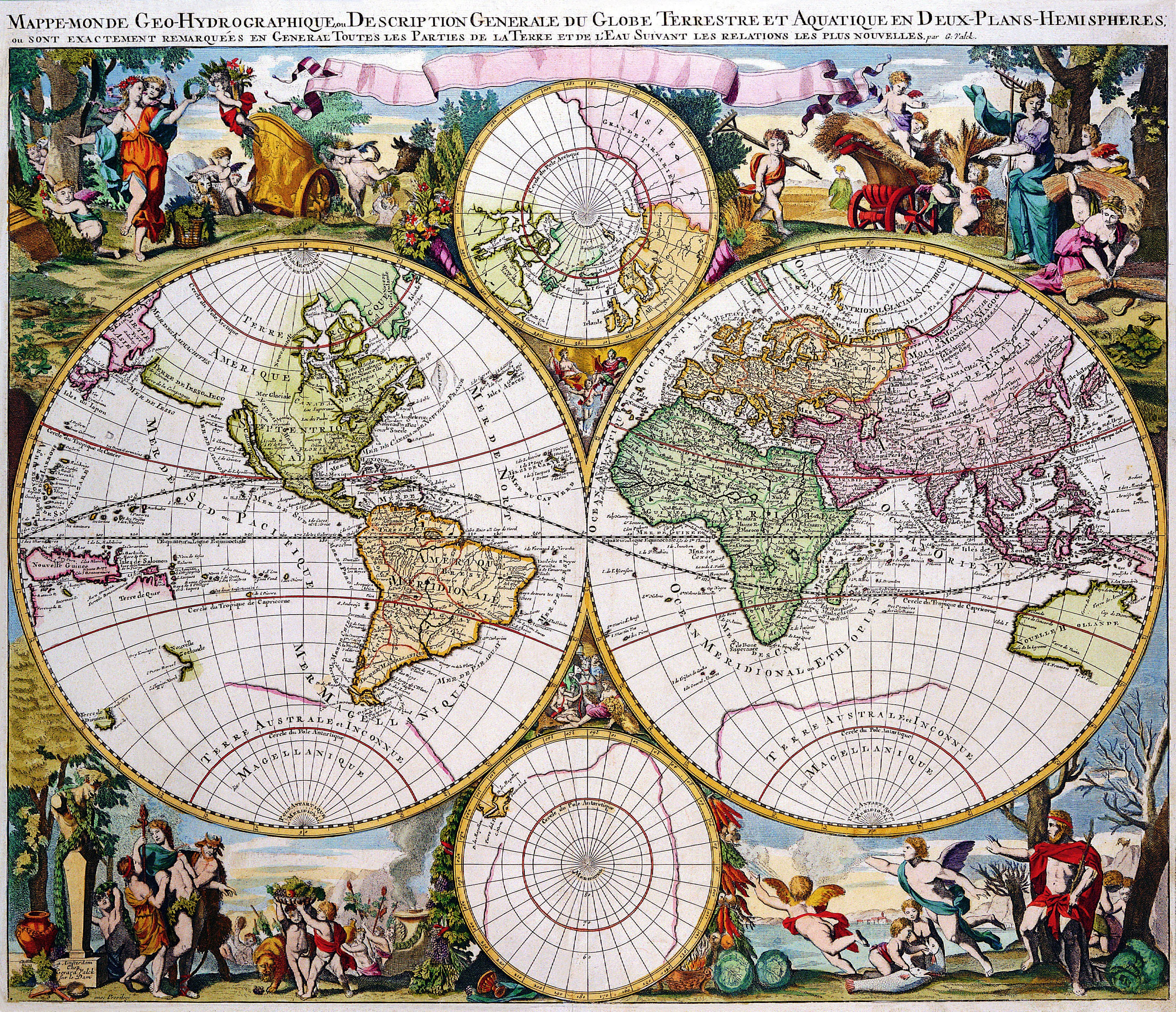 18th-century world map