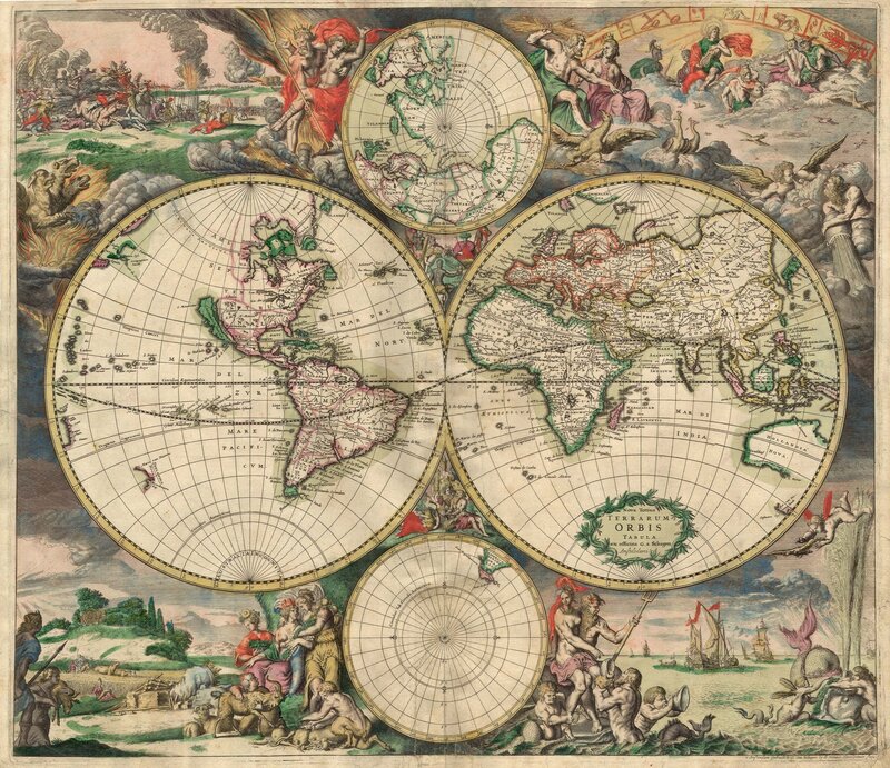 18th-century world map