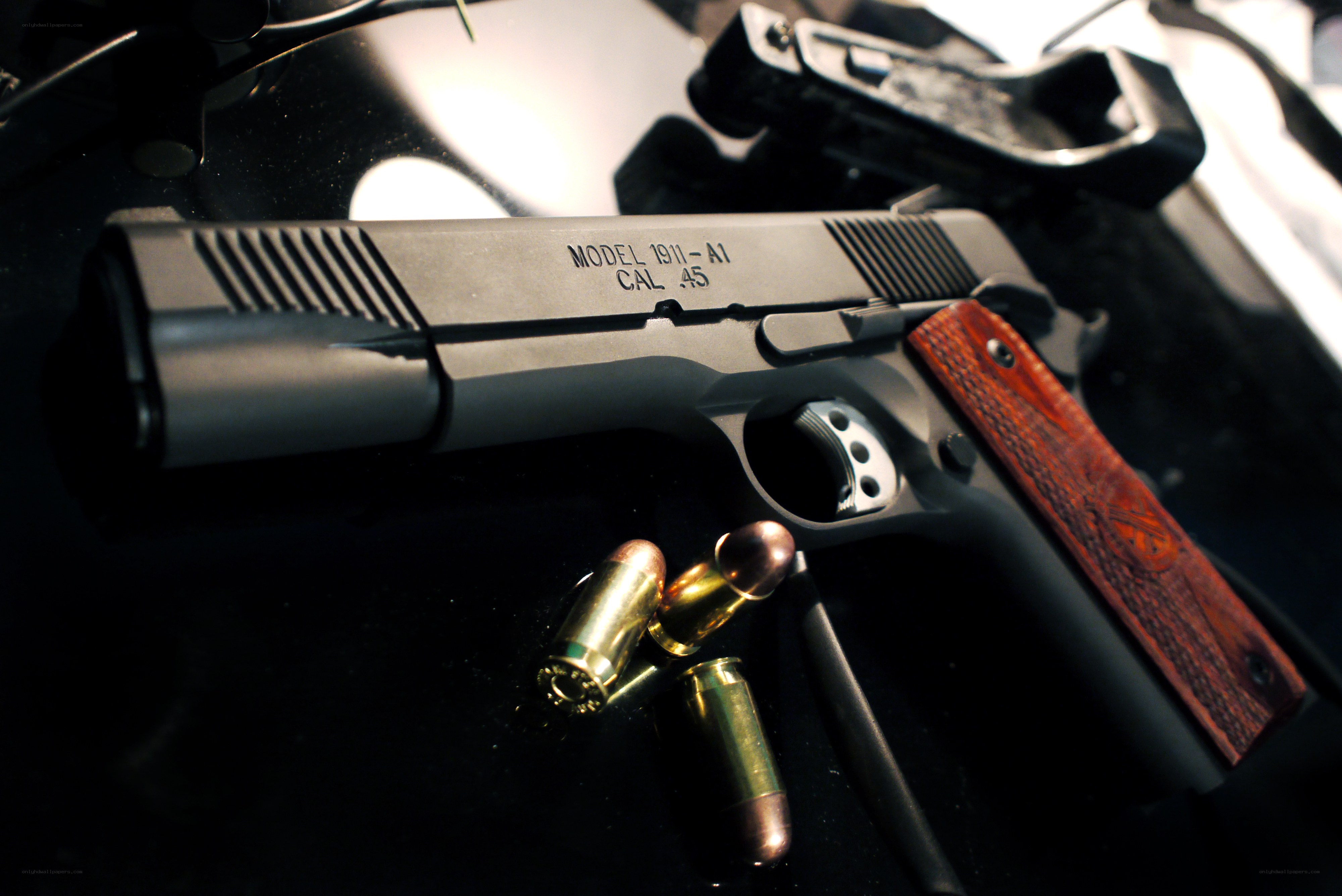 1911-A1 pistol with ammunition
