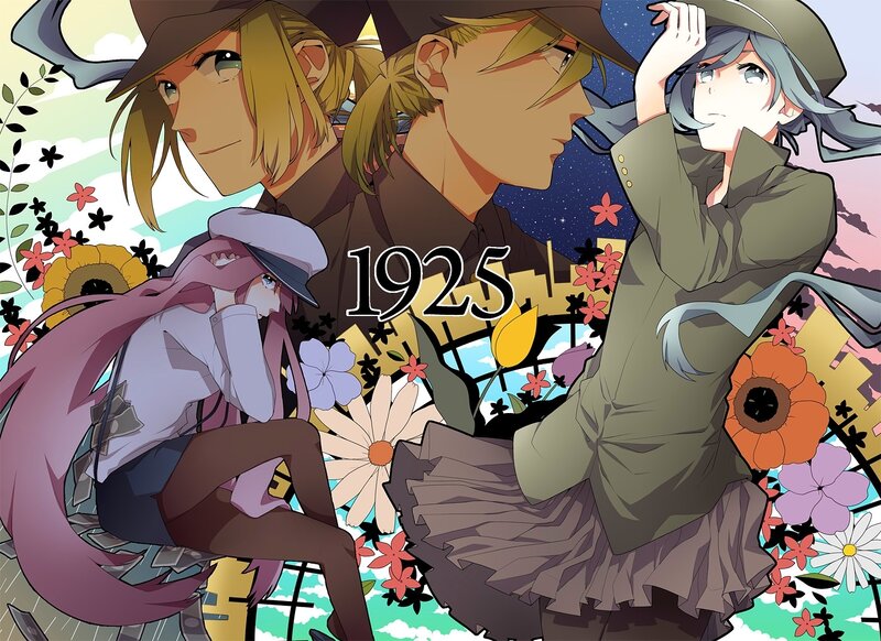 1925 anime character collage