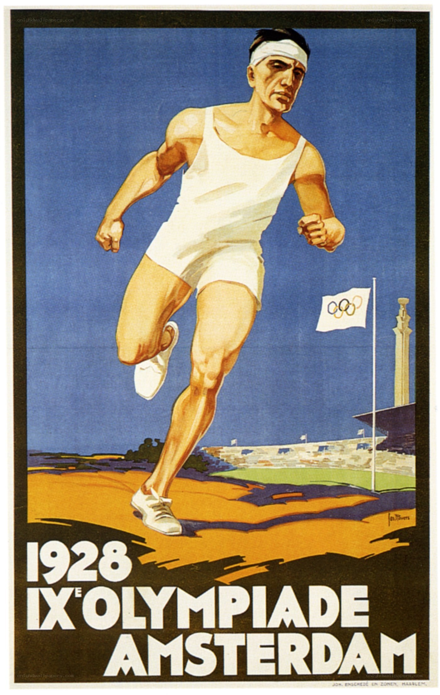 1928 Amsterdam Olympics poster