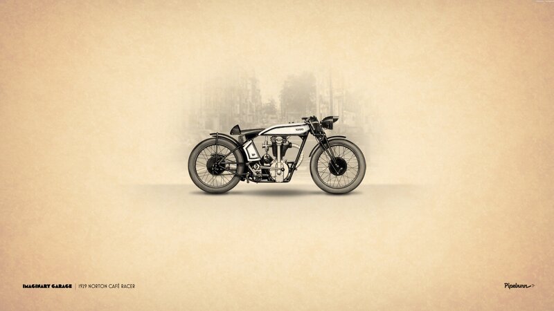 1929 Norton Cafe Racer — Beige, Nostalgic