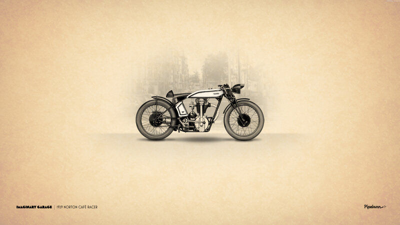 1929 Norton Cafe Racer — Beige