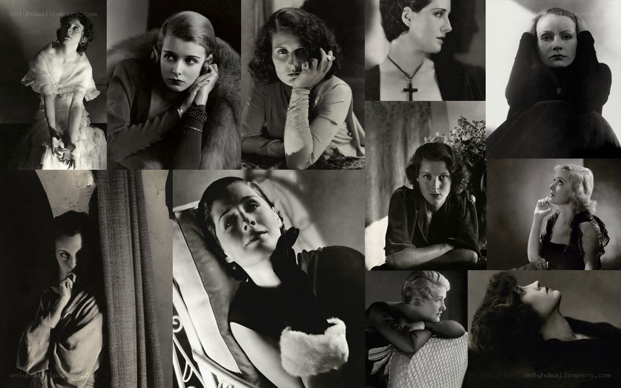 1930s actress portrait collage